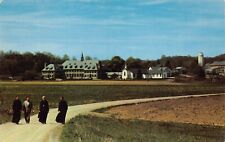 Newton NJ New Jersey St Paul's Abbey Benedictine monastery Vtg Postcard CP358 picture