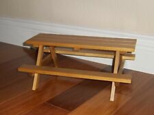 Longaberger ~ CC Life’s A Picnic Series WOODCRAFTS TABLE Bench ~NO BOX picture