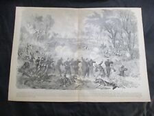 1885 Civil War Print - Battle of Chancellorsville, Confederates Attack Hooker picture
