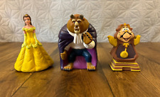 Beauty and the Beast Pizza Hut Hand Puppets Disney Belle Beast Clock Cogsworth picture