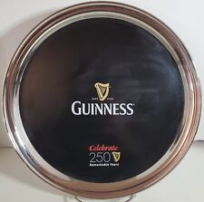 Guinness Beer Metal Tray Bar Decor Barware 250 Remarkable Years Anniversary 2009 picture