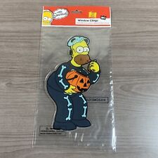 Rare Homer Simpson Skeleton Halloween Window Cling 2011 New The Simpsons picture