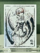 Goddess Doujin Anime Card Matte Water Ink Sketch Design Cards #3 Ram picture