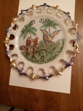 C1960s Souvenir decorative plate Parrot Jungle Miami Florida picture