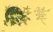 Antique Christmas Greeting Postcard picture