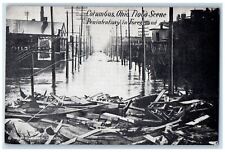 c1910 Penintentiary Foreground Flood Disaster Destroyed Columbus Ohio Postcard picture