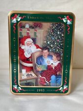 1993 Oreo “Unlock The Magic” Christmas Santa Clause Cookie Tin Large 32oz picture