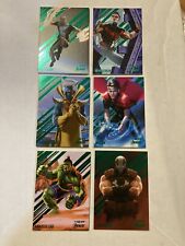 2022 Fleer Ultra Avengers Green Foil Lot (6 Cards) picture