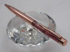 GORGEOUS HIGH QUALITY CRYSTAL LIQUID ROSE GOLD BALL POINT PEN picture