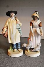 Two Vintage Colonial Dutch Farming Couple Figurines  picture