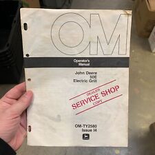 VTG JOHN DEERE 50E Electric Grill Operator's Manual Owner OM-TY2580 picture