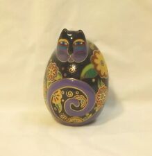 1996 Franklin Mint Laurel Burch 'Flowering Feline' Porcelain Cat Figurine 3