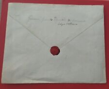 Historical Royal Letter with Wax Seal from Évêque  to King Albert I picture