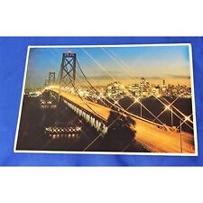 Bay Bridge At Sundown Postcard San Francisco picture