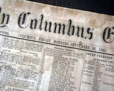Rare Confederate Columbus Georgia Battle of Antietam 1862 Civil War Newspaper picture