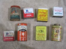 Vintage Spice Tins lot of 8 picture