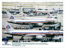 American Airlines aircraft fill the gates at Mi... - Vintage Photograph 2451582 picture