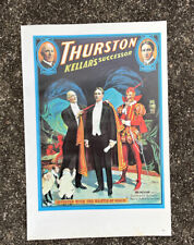Thurston Kellar’s Successor Poster Sign Magic Magician Devil, Halloween Print picture