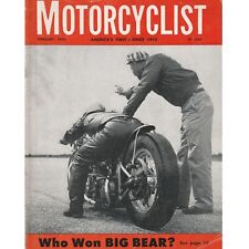 Motorcyclist Motorcycle Magazine Feb 1960 JC  Big Bear Ariel Honda Four picture