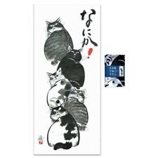 Japanese Cotton Tenugui Headband Hand Towel Bento Cloth Nanika Cats 32