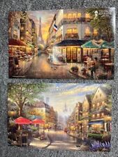 Thomas Kinkade Studio postcards Paris Cafe, Munich Cafe picture
