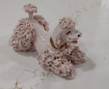 Vintage Pink Spaghetti Poodle Dog Linguine Hair Pouncing Playfully picture