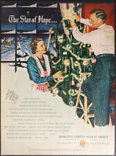 Vintage Magazine Ad 1948 Decorative Lighting Guild of Amer. Christmas Tree Star picture