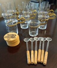 Vintage Orrefors IRISH COFFEE GLASSES + Extras ~ Sweden 1970s ~ TAGS ~ MINT  picture