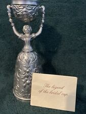 Vintage Fein Zinn ZMN Ornate Pewter Bride Wedding Toasting Chalice Cup EUC picture