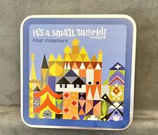 Disneyland It's a Small World Mary Blair four square coaster set tin picture