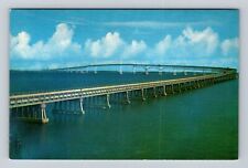 MD-Maryland, Chesapeake Bay Bridge, Antique, Vintage Souvenir Postcard picture