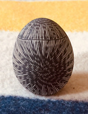 Selina Sanchez  Acoma Pueblo Sky City New Mexico Pottery Egg Form Signed NR picture