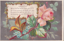 1800's Victorian Christmas Card -When Mid, the Festive Cheer picture