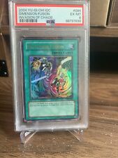 2004 Yu-Gi-Oh IOC Invasion Of Chaos #094 Dimension Fusion PSA 6 (ExcellentMint) picture
