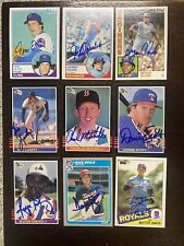 Signed 1985 Topps Card #49 - BUTCH DAVIS - Kansas City Royals picture