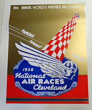 1938 NATIONAL AIR RACES POSTER  CLEVELAND OHIO picture