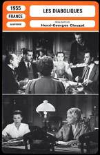 FILM SHEET: LES DIABOLIQUES - Signoret, Clouzot, Meurisse 1955 - The Devils picture