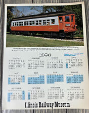 Vintage 1984 Illinois Railroad Museum Calendar Illinois Railway Museum picture