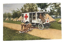 Antique WWI Postcard RED CROSS FIELD HOSPITAL- US Army 1917 picture