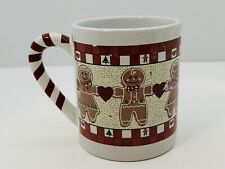 An Old Fashioned Gingerbread Christmas Coffee Hot Cocoa Mug Tea Cup Candy Cane picture