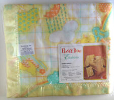 Vintage unisex Honey Doo Storktex Acrylic Blanket 36” X 50” & diaper stack NIP picture