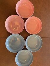 Vintage Tupperware Pastel Color 8oz Cereal Bowls Set Of 6 #155 AMAZING NEW COND picture
