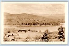 New Hampshire NH Postcard RPPC Photo Ogontz Lake Franconia Mountains c1920's picture