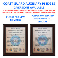 MC-BETTER: COAST GUARD AUXILIARY Oath of Membership Certificate PERSONALIZED picture