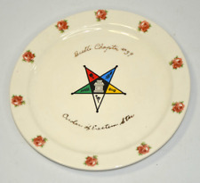 Order of Eastern Star Plate 75th Anniversary Butte Montana Chapter #39 Masonic picture