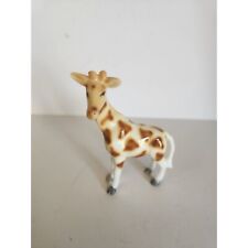 Vintage miniature giraffe porcelain picture
