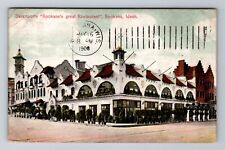 Spokane WA-Washington, Davenports Restaurant, Advertising, Vintage Postcard picture