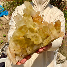 6.5LB Natural Citrine cluster mineral specimen quartz crystal healing picture