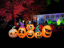 8FT HALLOWEEN LED INFLATABLE SPOOKY PUMPKIN FAMILY picture