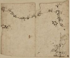 1781 Map| Sketch map of fortifications in the vicinity of Fort Washington, Manha picture
